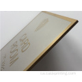 rètol de placa d'or d'acer inoxidable amb targeta braille